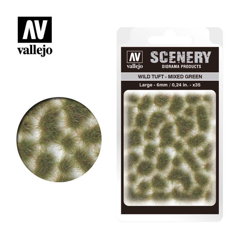 Vallejo: Scenery Large Wild Tuft Mixed Green