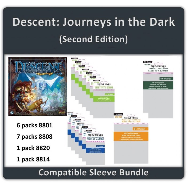 Sleeve Bundle Descent : Journeys in the dark 2nd + all extensions