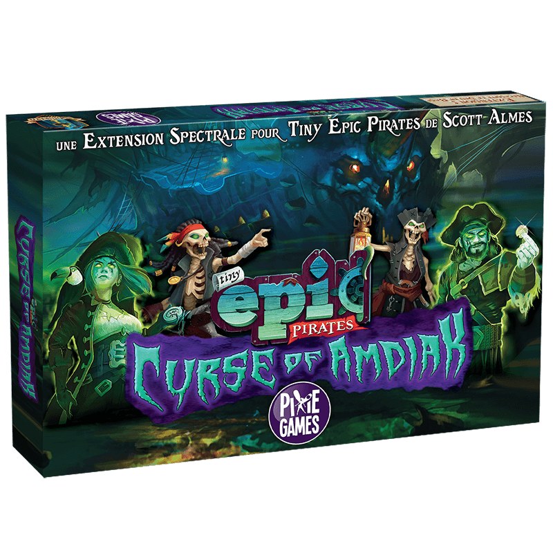 Tiny Epic Pirates extension Curse of Amdiak jeu