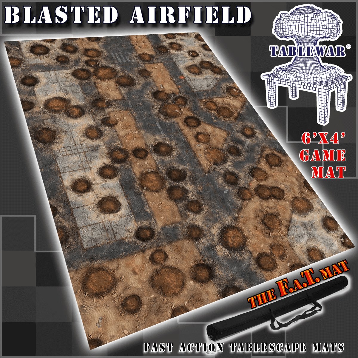 Tapis de jeu : Blasted Airfield 6X4