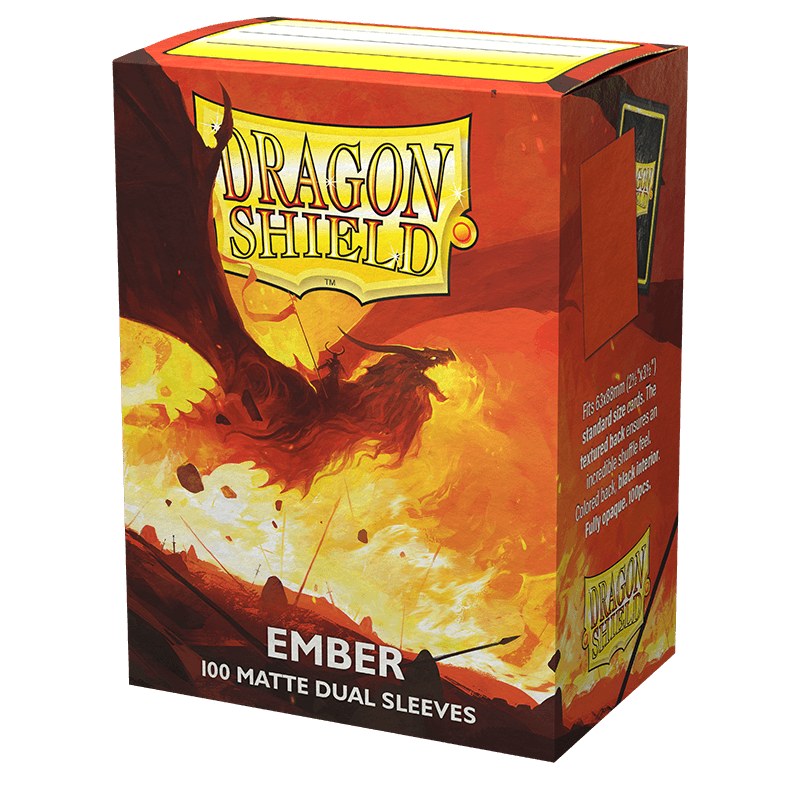 Dragon shield : 100 sleeves Dual Matte Ember