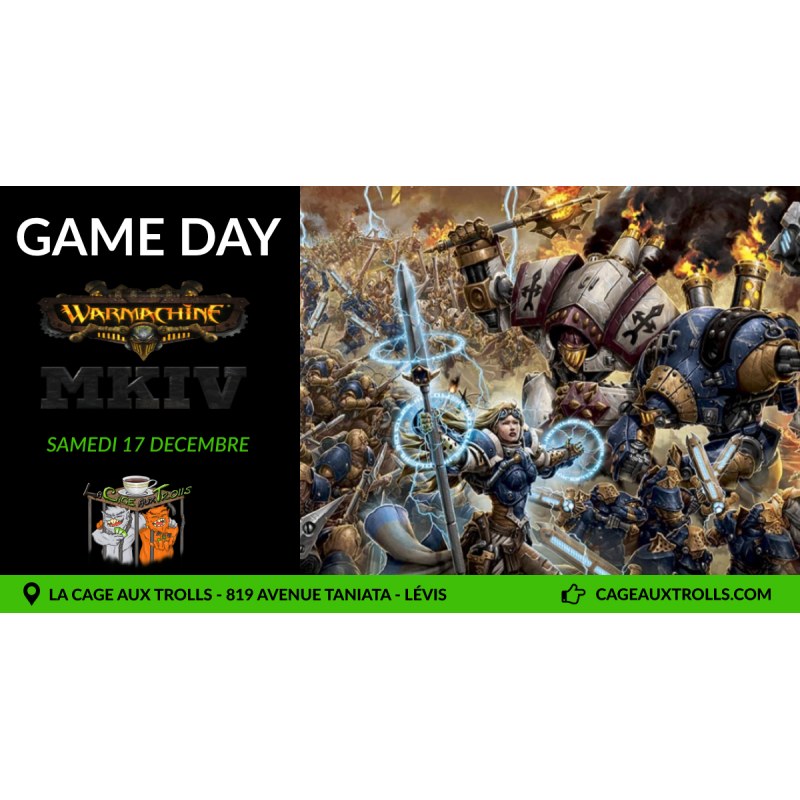 Game day Warmachine MkIV - Steamroller - 17/12/2022