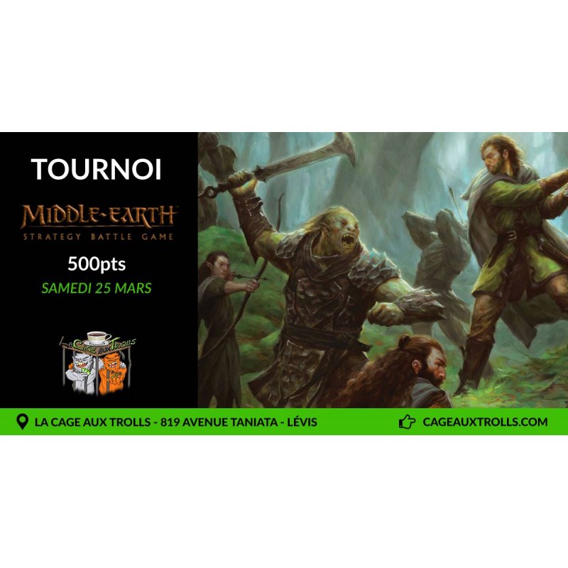 Tournoi Middle earth strategy battle game - 25/03/2023