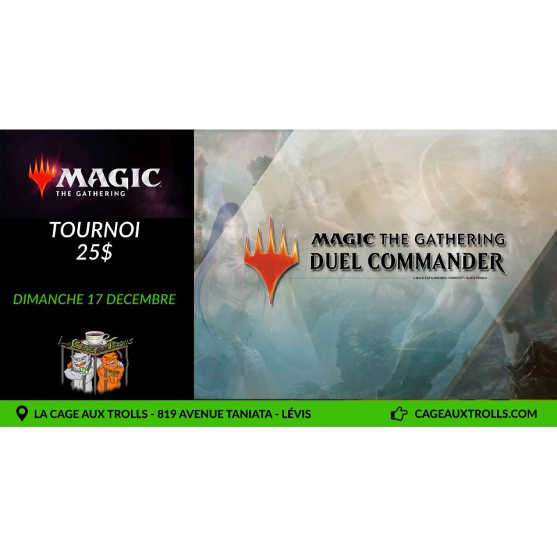 Tournoi MTG Duel commander - 17/12/2023