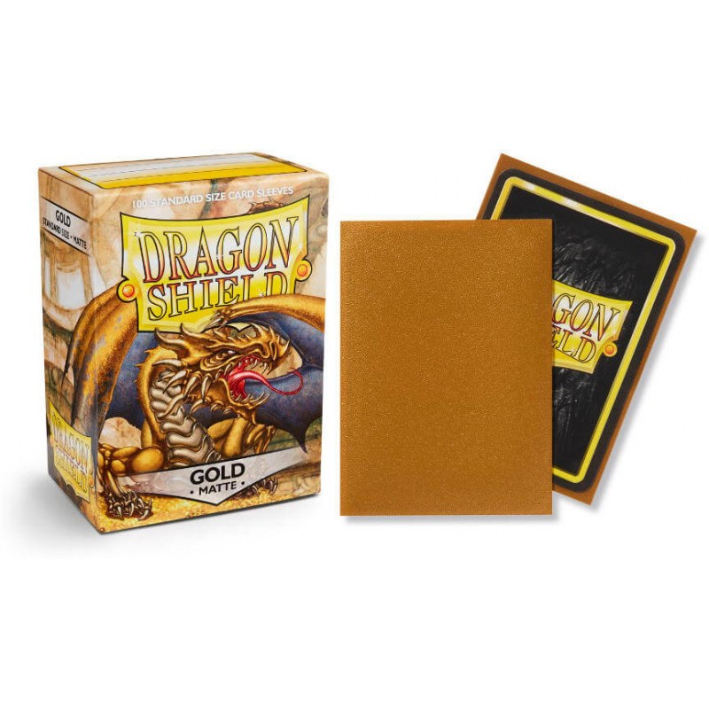 Dragon Shield Sleeves Matte Gold 100CT